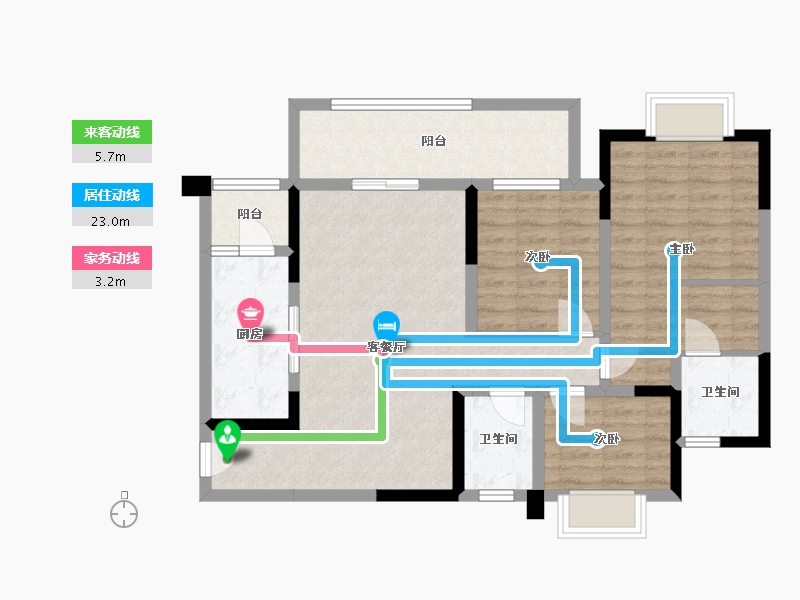 四川省-巴中市-国力江湾城-89.08-户型库-动静线