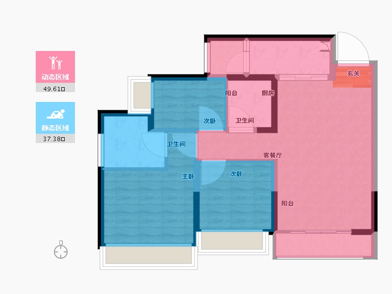 广西壮族自治区-柳州市-金科星辰-77.77-户型库-动静分区