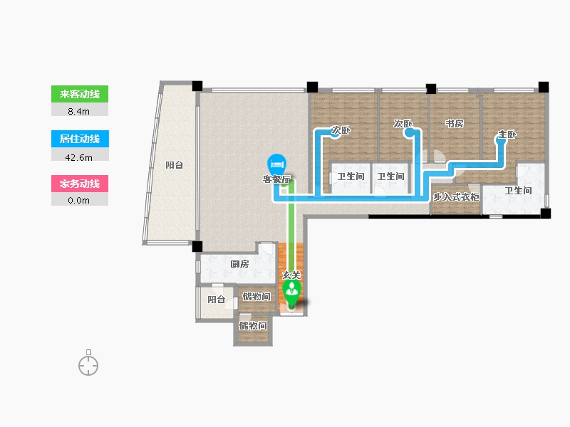 四川省-成都市-重庆来福士住宅-234.88-户型库-动静线