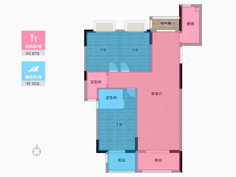 广西壮族自治区-桂林市-文源学府-98.35-户型库-动静分区