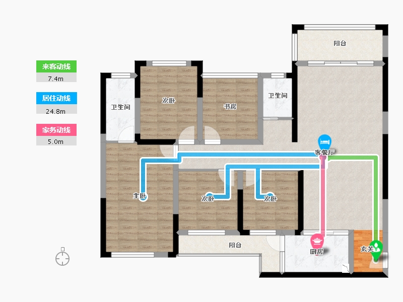 广西壮族自治区-桂林市-泰安独秀天下-127.63-户型库-动静线