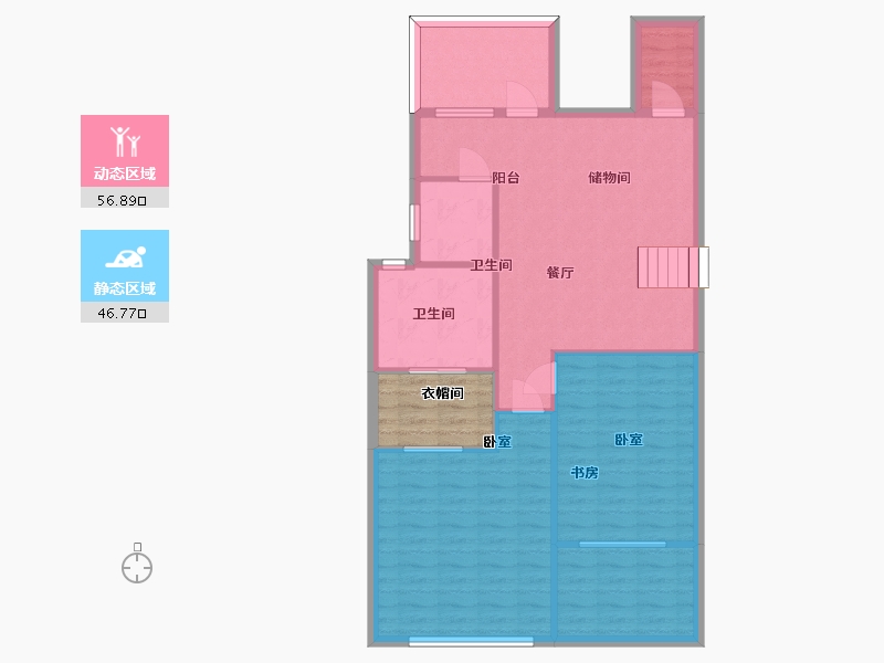 四川省-眉山市-麓峰棕榈岛-99.84-户型库-动静分区