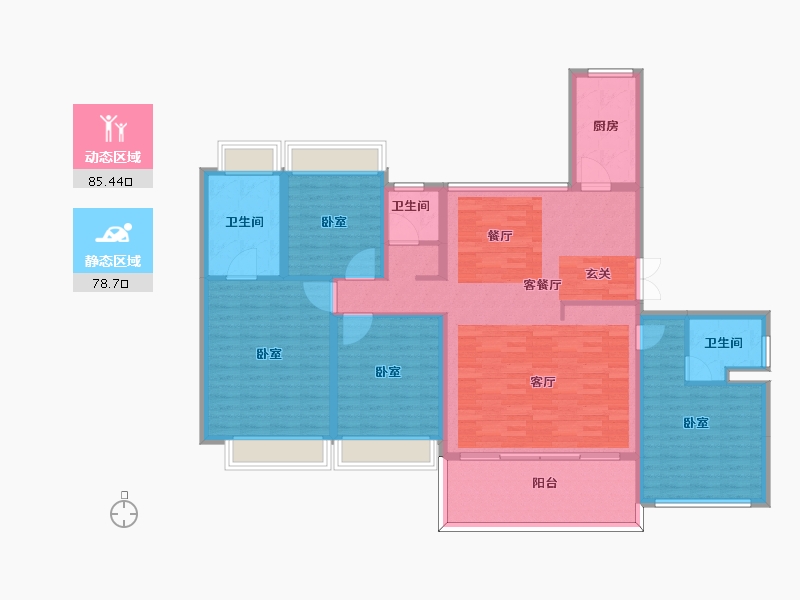 四川省-宜宾市-铁投·三江国际-149.30-户型库-动静分区