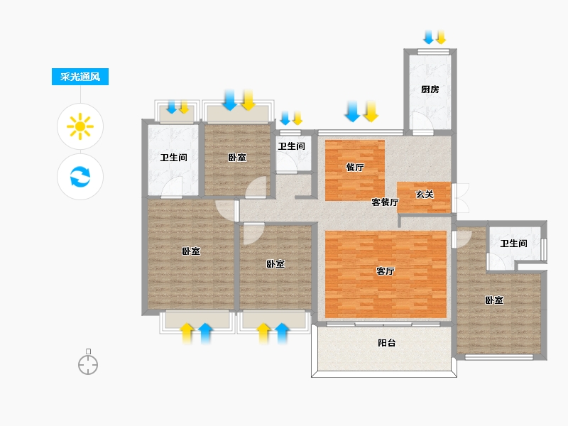 四川省-宜宾市-铁投·三江国际-149.30-户型库-采光通风