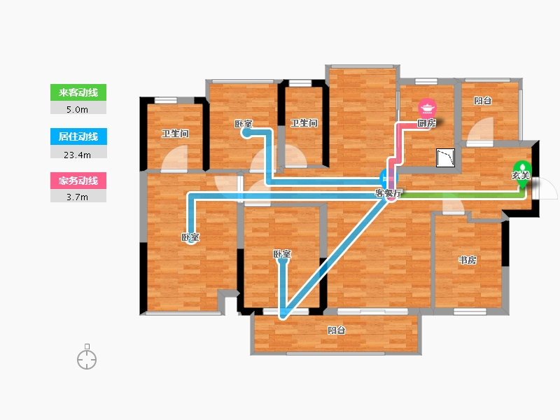 广西壮族自治区-柳州市-彰泰红-105.57-户型库-动静线