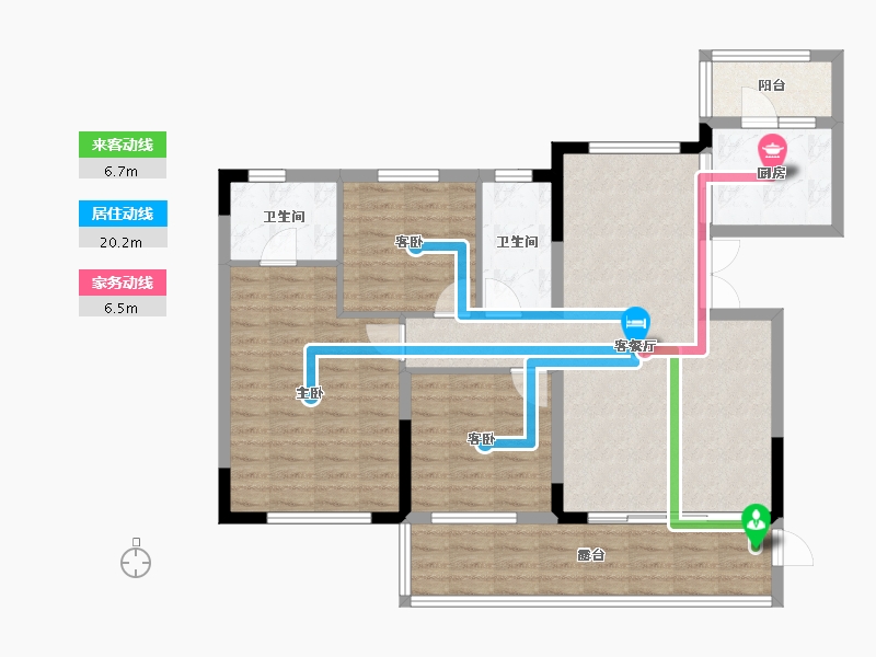 四川省-内江市-邦泰天誉-100.01-户型库-动静线