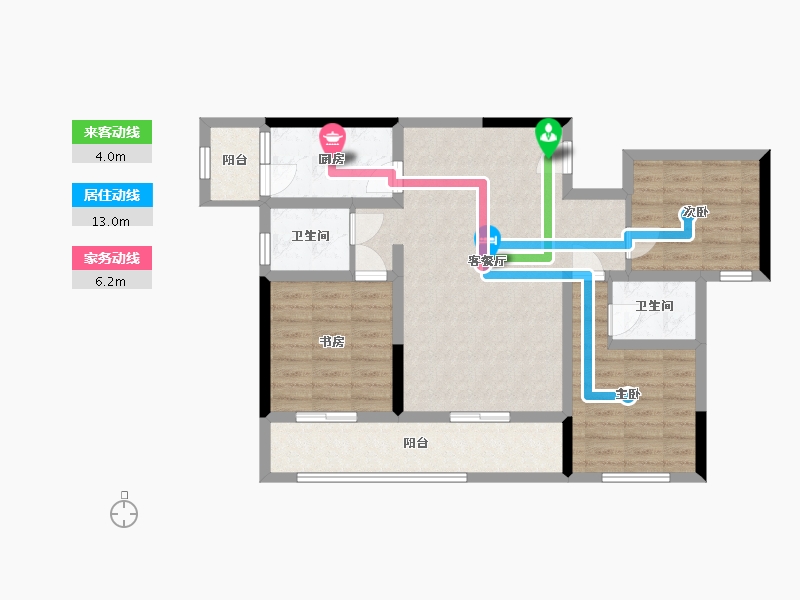 四川省-宜宾市-装备城丽晶港-87.03-户型库-动静线