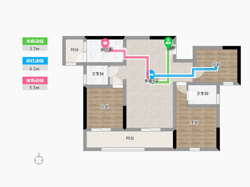 四川省-宜宾市-装备城丽晶港-78.23-户型库-动静线