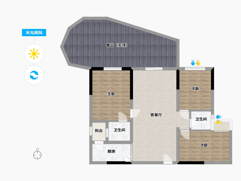 四川省-宜宾市-远达僰城首席-112.17-户型库-采光通风