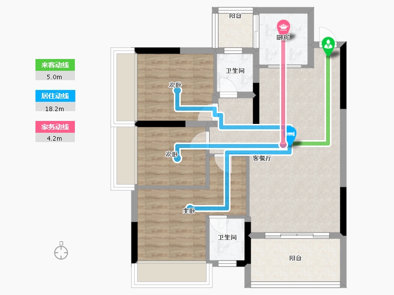 广西壮族自治区-桂林市-顺祥学府壹号-72.80-户型库-动静线