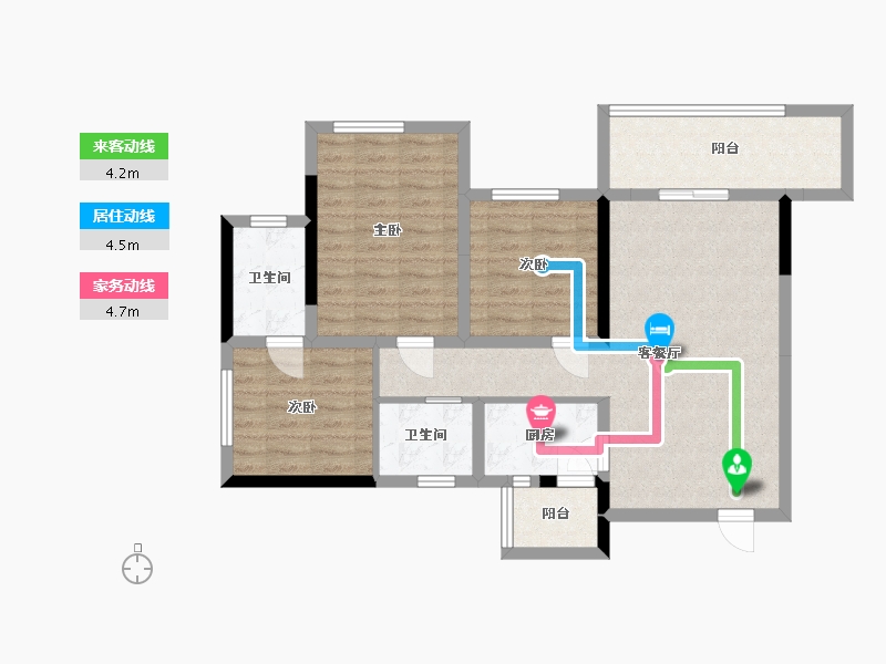 四川省-巴中市-置信府-82.18-户型库-动静线