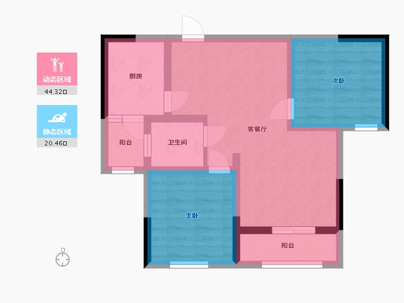 四川省-宜宾市-装备城丽晶港-56.48-户型库-动静分区