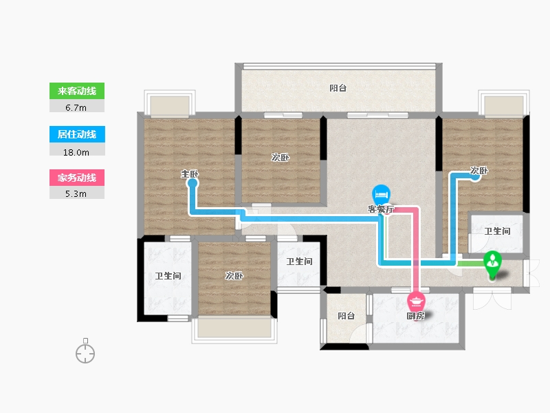 四川省-巴中市-国力江湾城-119.69-户型库-动静线