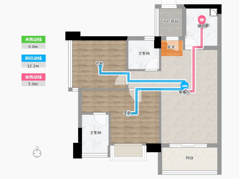 四川省-成都市-香木林望江兰庭-67.36-户型库-动静线