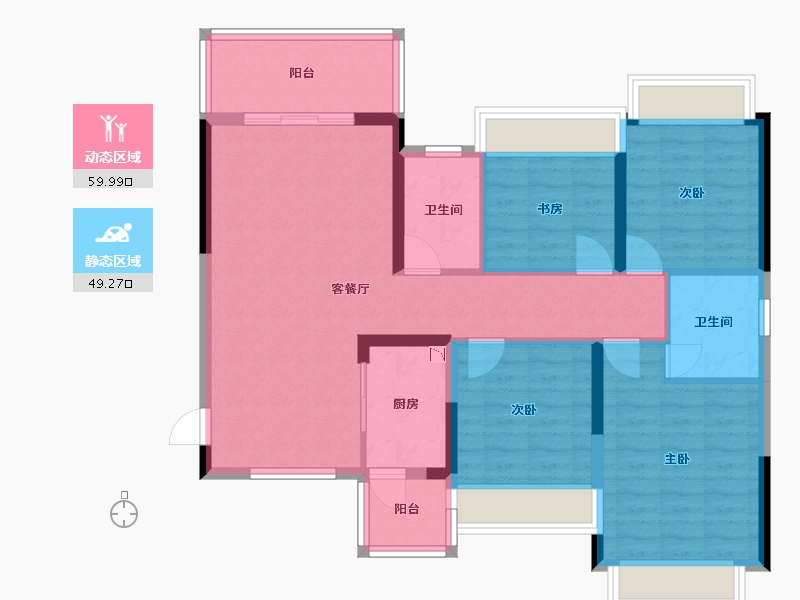 广西壮族自治区-桂林市-顺祥学府壹号-97.59-户型库-动静分区