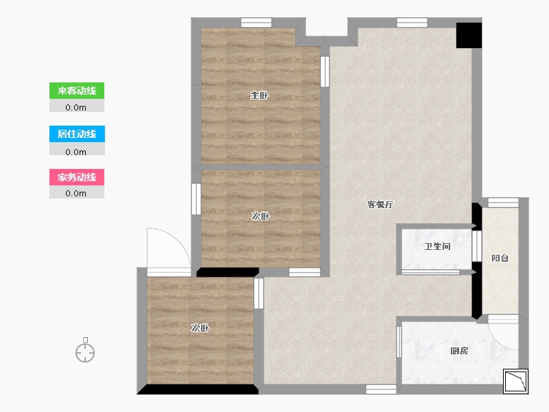 四川省-成都市-南岸华庭-68.12-户型库-动静线