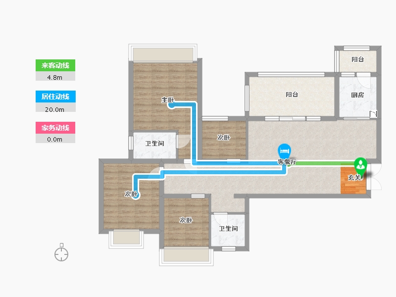 四川省-巴中市-置信逸都花园-107.88-户型库-动静线