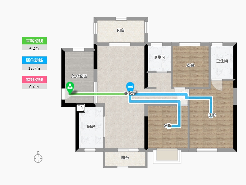 广东省-江门市-越秀滨江品悦-87.15-户型库-动静线