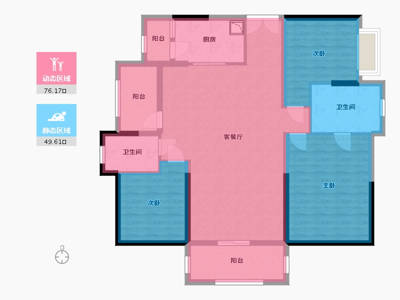 广东省-惠州市-嘉旺城-112.79-户型库-动静分区