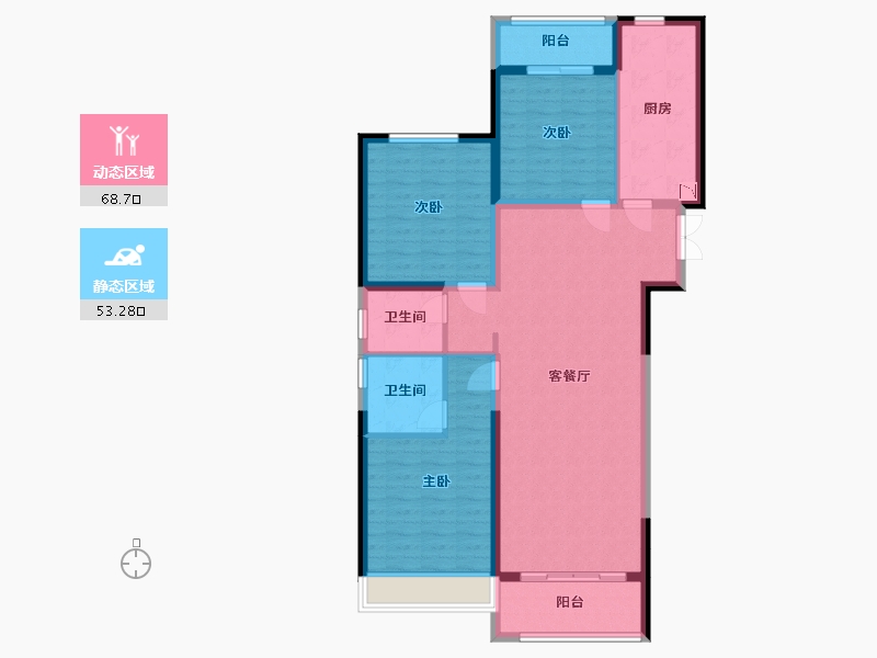 河南省-许昌市-正商书香华府-110.00-户型库-动静分区