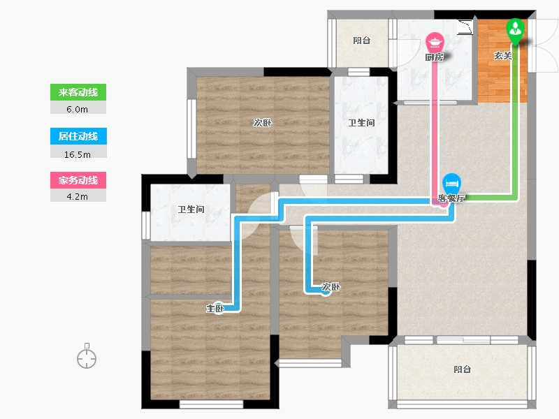 四川省-巴中市-置信逸都花园-89.38-户型库-动静线