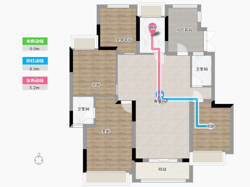 四川省-巴中市-逸合乐湾御府-106.39-户型库-动静线