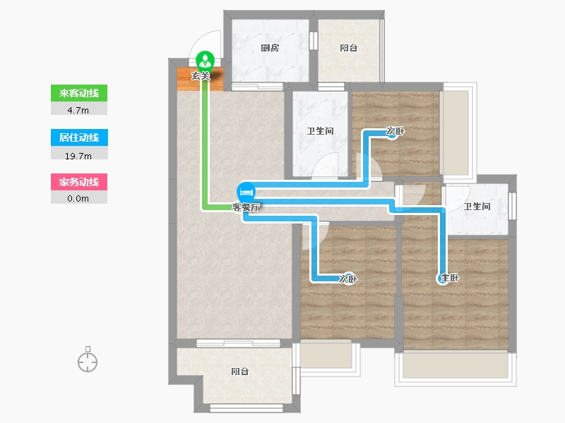 广西壮族自治区-桂林市-兴进御园-77.01-户型库-动静线