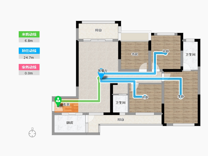 广西壮族自治区-桂林市-泰安独秀天下-107.78-户型库-动静线