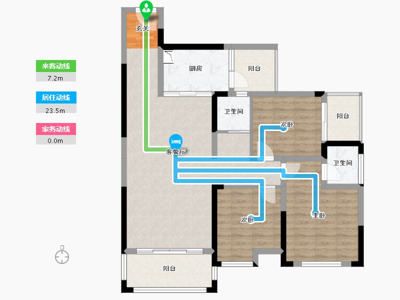 广西壮族自治区-桂林市-泰安独秀天下-97.56-户型库-动静线