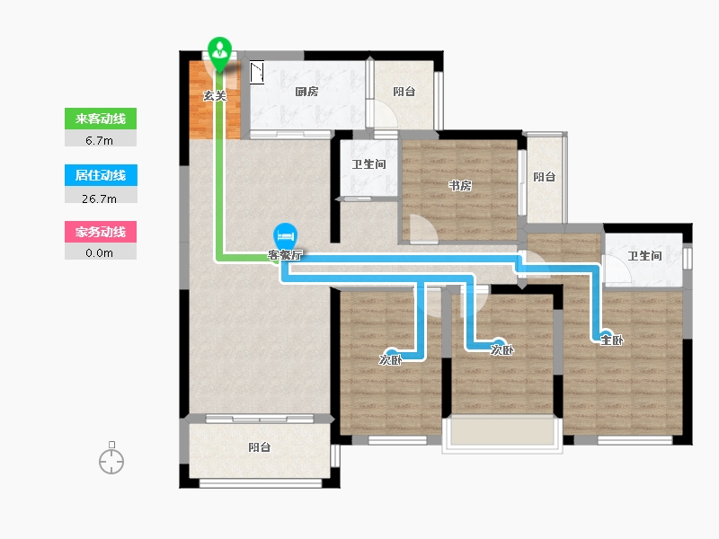 广西壮族自治区-桂林市-泰安独秀天下-115.23-户型库-动静线