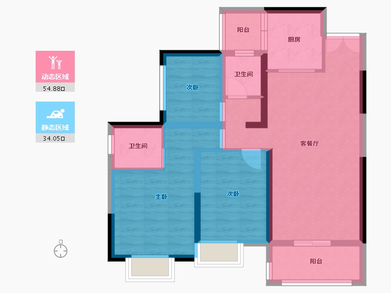 四川省-巴中市-御景湾-78.46-户型库-动静分区