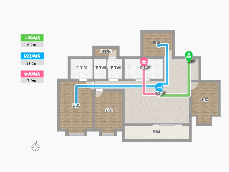 四川省-成都市-朗诗熙华府-120.66-户型库-动静线