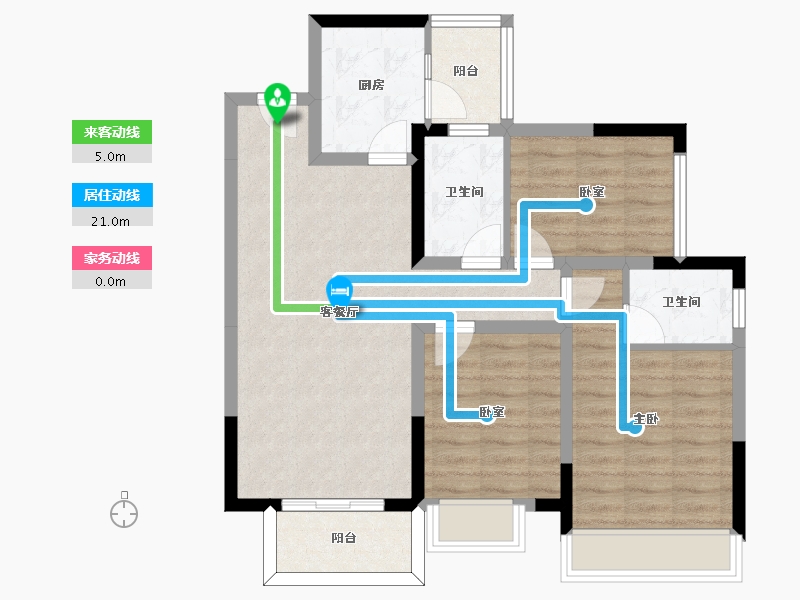 四川省-成都市-大发融悦和府-80.53-户型库-动静线