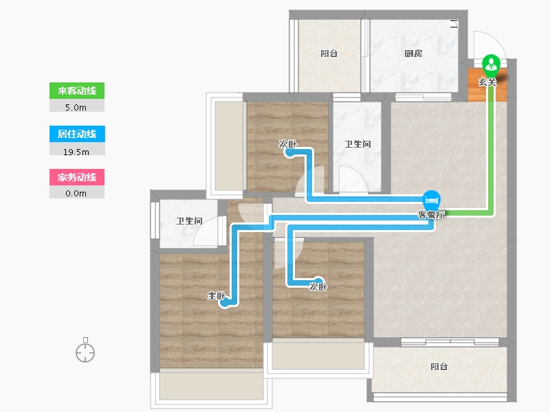 广西壮族自治区-桂林市-顺祥别院-66.35-户型库-动静线