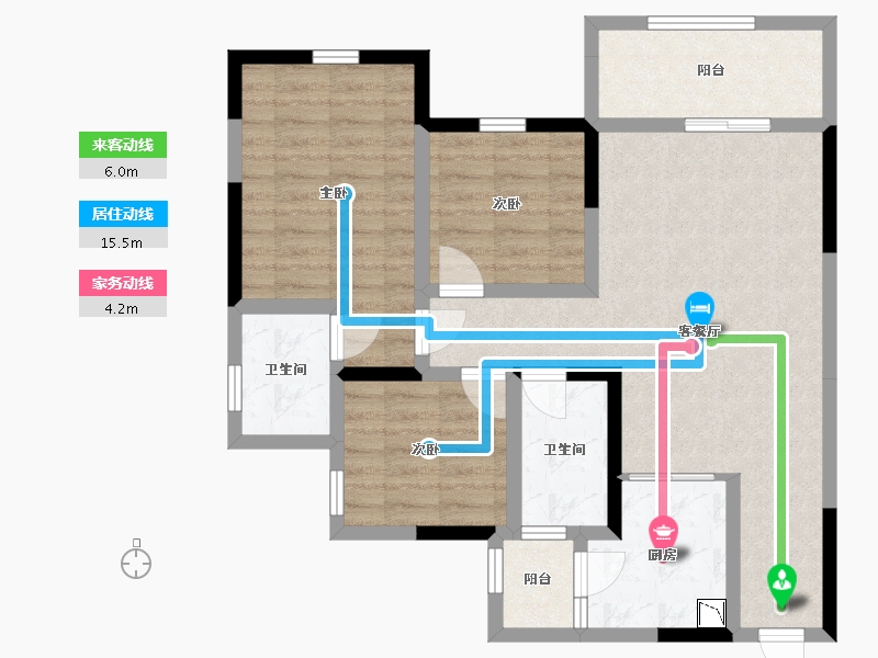 四川省-宜宾市-江畔华府-82.71-户型库-动静线