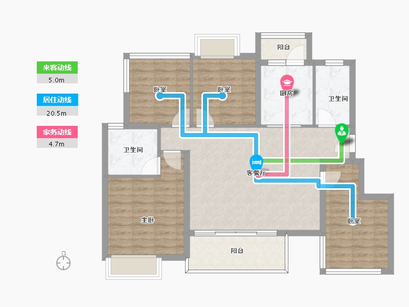 四川省-成都市-金成德信锦绣之城-93.09-户型库-动静线