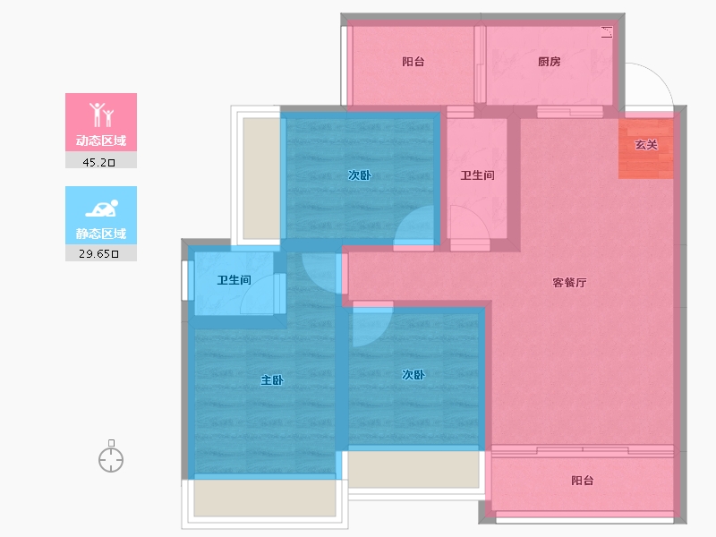 广西壮族自治区-桂林市-顺祥别院-65.21-户型库-动静分区