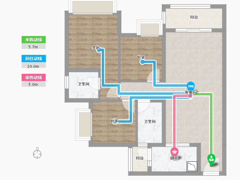 四川省-成都市-成发紫悦府-75.99-户型库-动静线