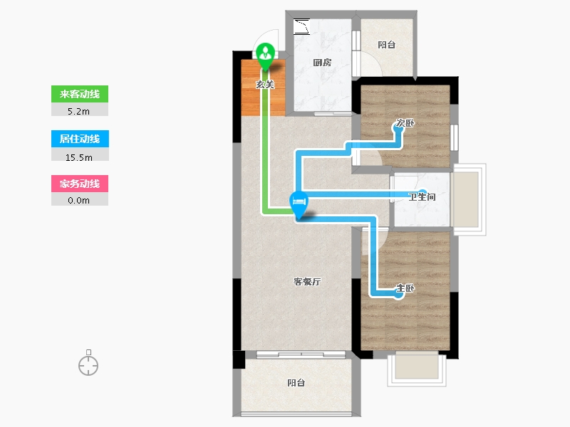 广西壮族自治区-桂林市-溪岸枫景-62.18-户型库-动静线