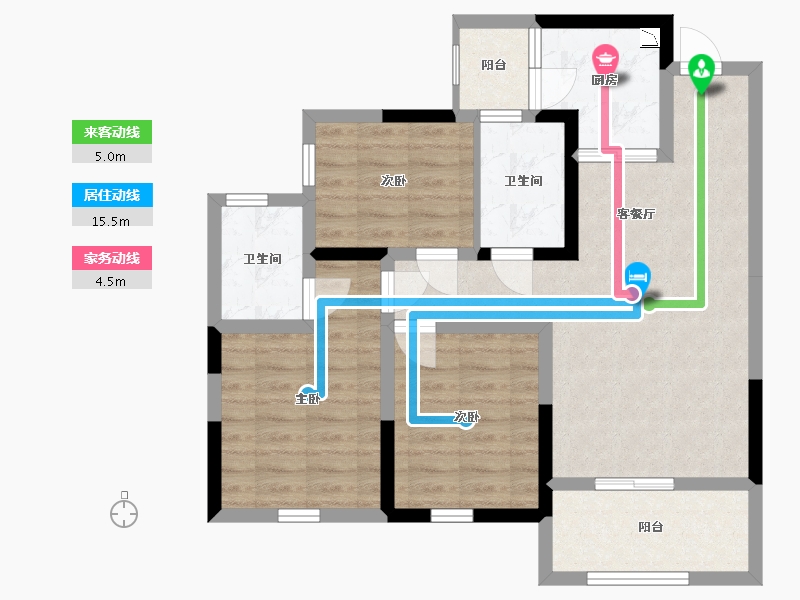 四川省-宜宾市-江畔华府-77.74-户型库-动静线