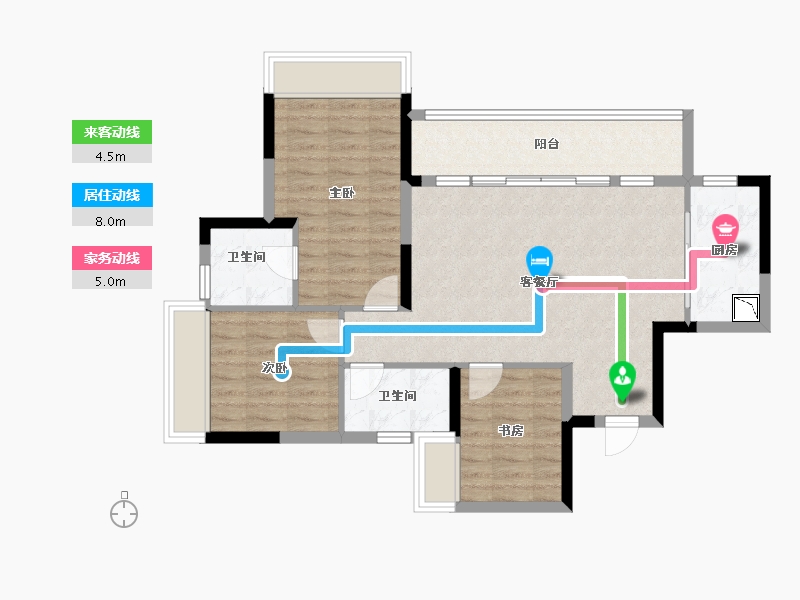 四川省-成都市-金科集美天宸-80.92-户型库-动静线