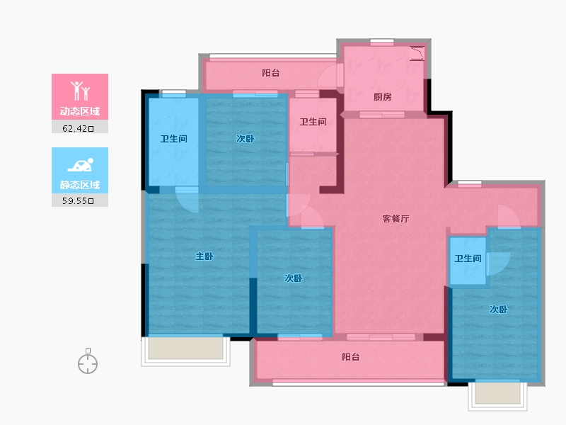 四川省-成都市-中建锦绣天地-108.54-户型库-动静分区