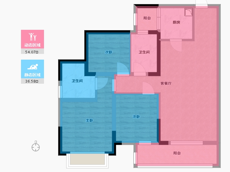 四川省-成都市-朗诗未来街区-79.58-户型库-动静分区