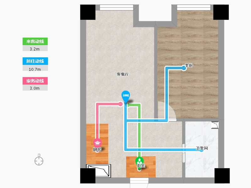 四川省-成都市-朗诗上林熙华府SOHO-37.47-户型库-动静线