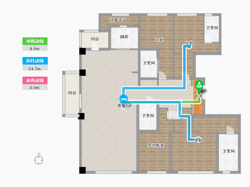 四川省-成都市-万科天府锦绣-206.18-户型库-动静线