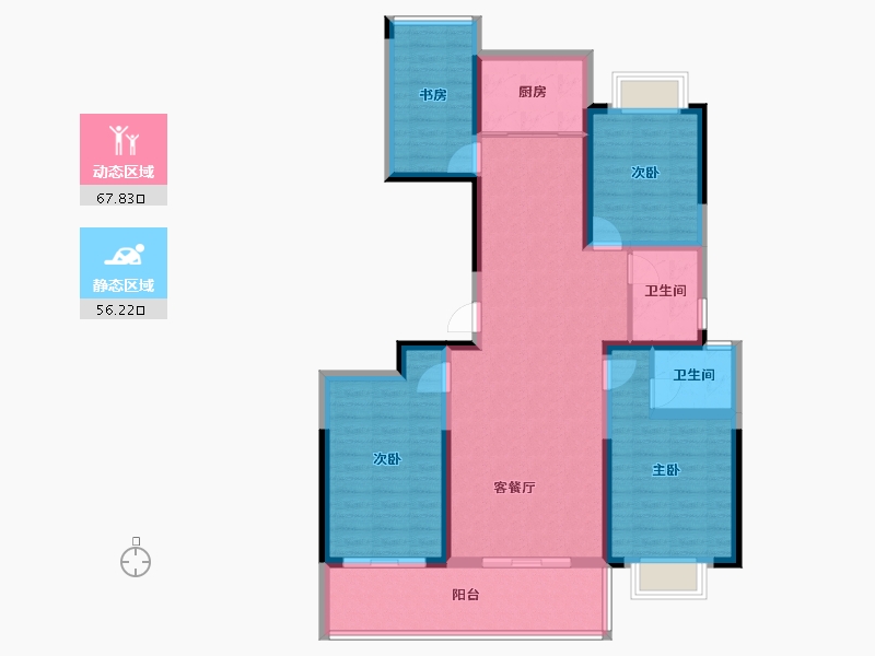 广西壮族自治区-桂林市-平乐三江和韵-111.18-户型库-动静分区