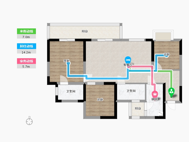 四川省-成都市-朗诗未来街区-83.67-户型库-动静线