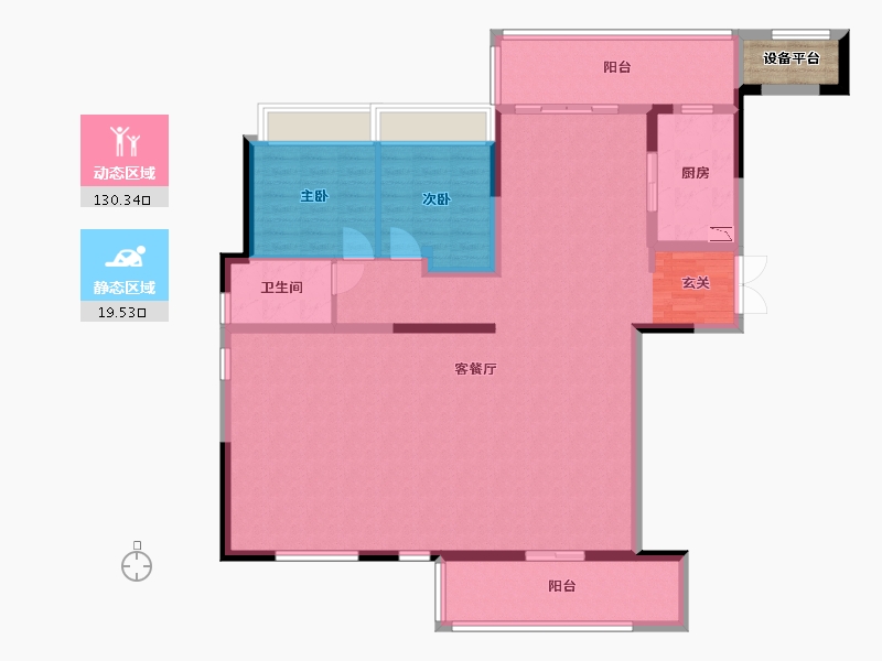 四川省-成都市-保利和光屿湖-139.51-户型库-动静分区