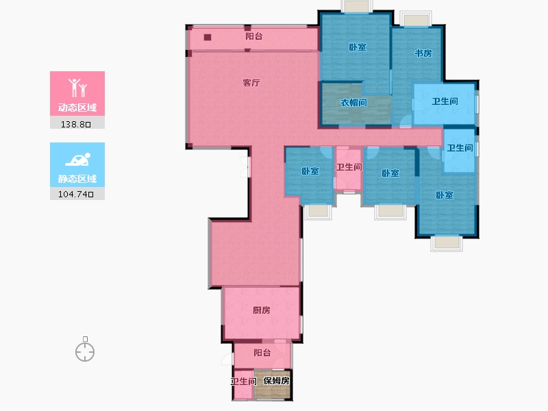 四川省-成都市-环球汇天誉-226.97-户型库-动静分区