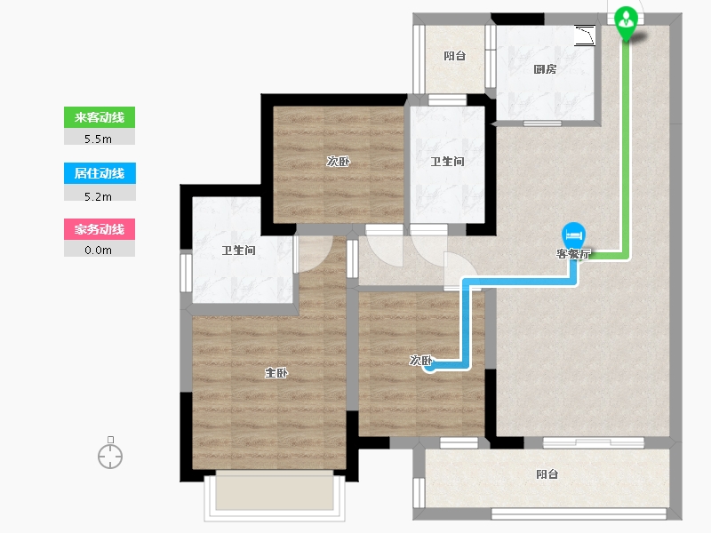 四川省-成都市-朗诗未来街区-79.66-户型库-动静线